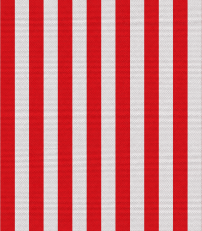 Policanvas Riscas 2cm Vermelho e Branco