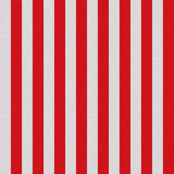 Policanvas Riscas 2cm Vermelho e Branco