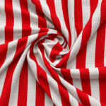 Policanvas Riscas 2cm Vermelho e Branco