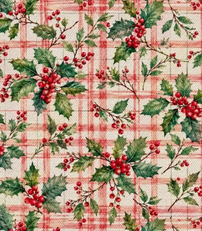 Tecido Policanvas Tartan Azevinho – Cru