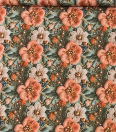 Popeline Digital 3D – Flowers