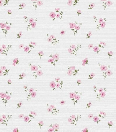 Popeline Flores – Branco