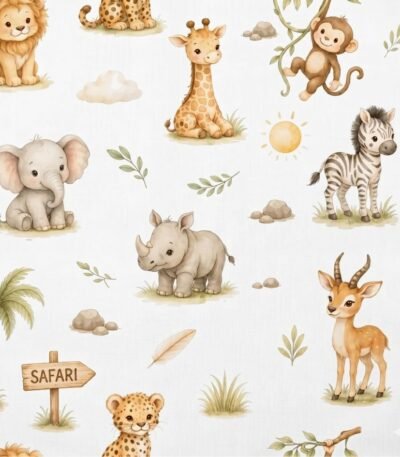 Popeline Safari – Branco