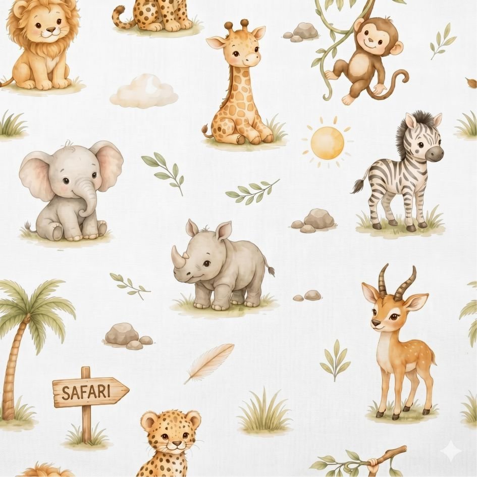 Popeline Safari – Branco