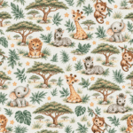 Popeline Safari - Branco