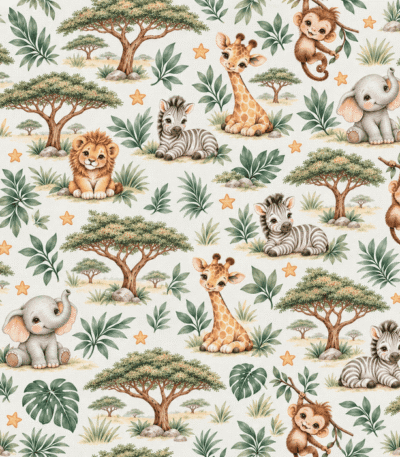 Popeline Safari - Branco
