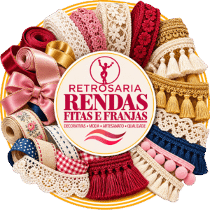 Retrosaria Rendas fitas e franjas