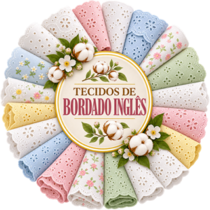 Tecido Bordado Inglês