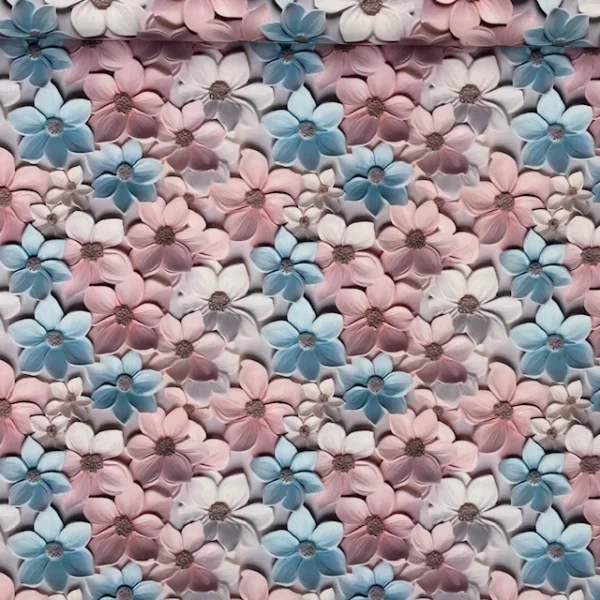 Seda Sablé Estampada 3D