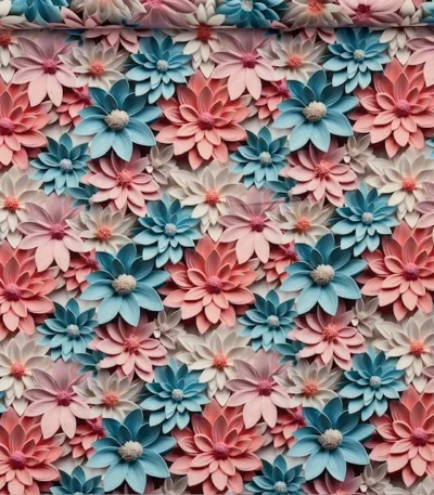 Seda Sablé Estampada 3D