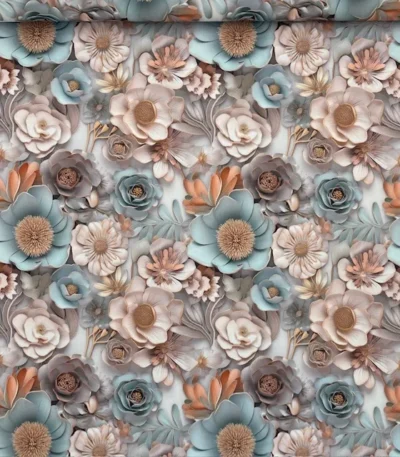 Seda Sablé Estampada 3D