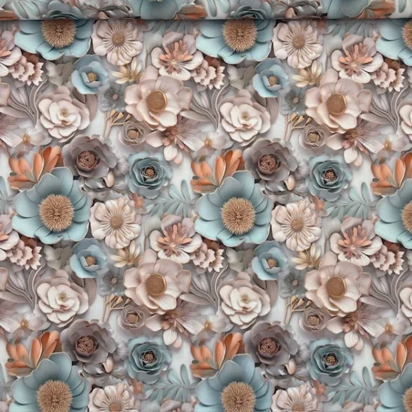 Seda Sablé Estampada 3D