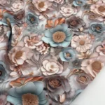 Seda Sablé Estampada 3D - imagem 3