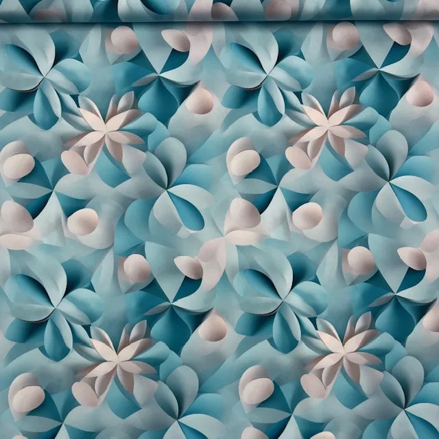 Seda c/ Lycra Estampada 3D Italiana