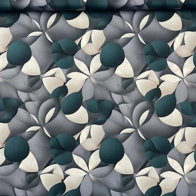 Seda c/ Lycra Estampada 3D Italiana