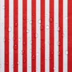 Tecido Nylon Impermeável Riscas 2cm Vermelho e Branco