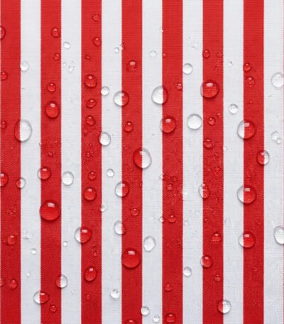 Tecido Nylon Impermeável Riscas 2cm Vermelho e Branco