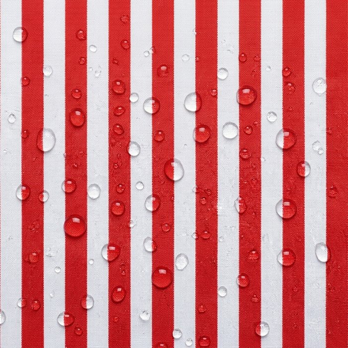 Tecido Nylon Impermeável Riscas 2cm Vermelho e Branco