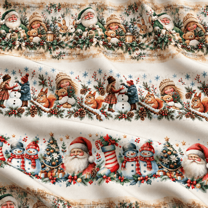 Tecido Tecido Policanvas Barras Natal bbb Violet Fabrics