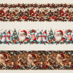 Tecido Policanvas Barras Natal