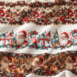Tecido Policanvas Barras Natal