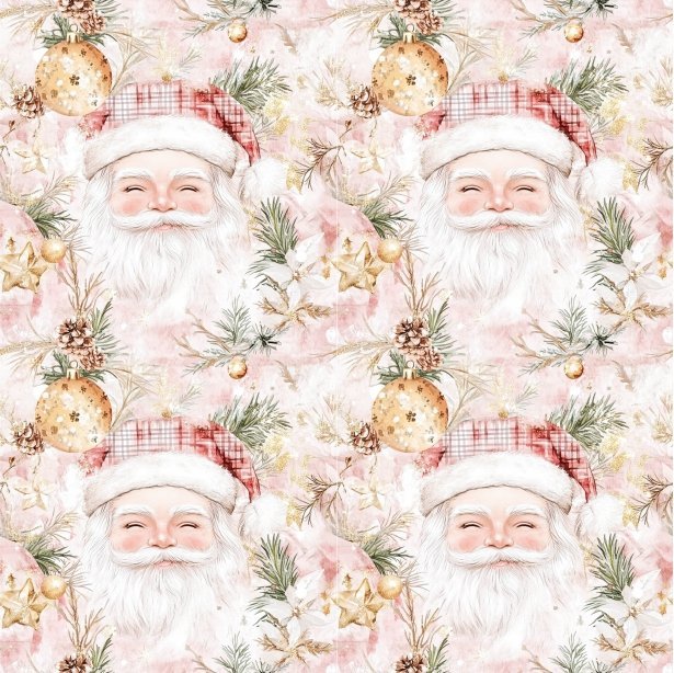 Tecido Decoração Policanvas Pai Natal