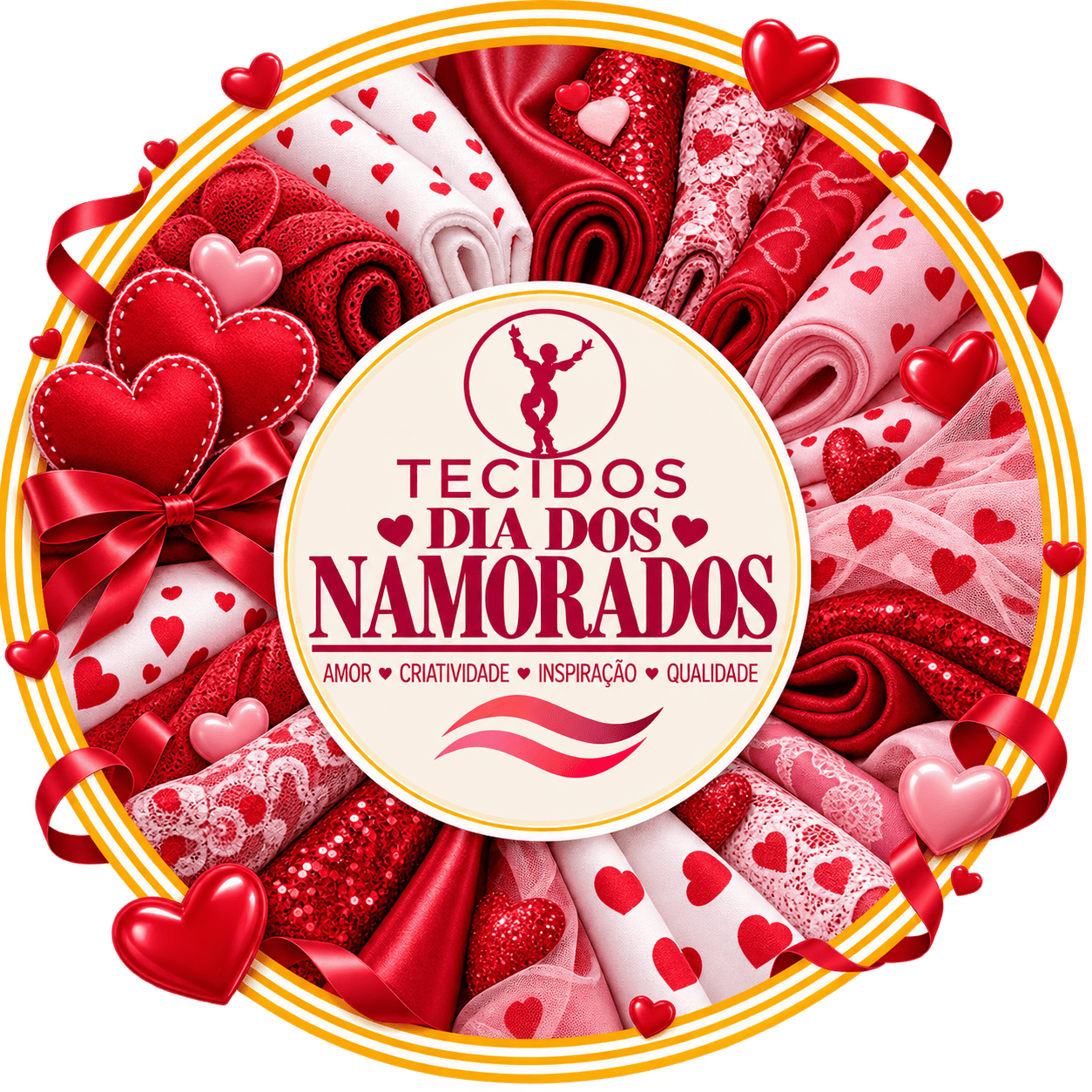 Tecidos Dia dos Namorados