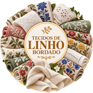Tecidos de Linho Bordado