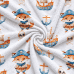 Turco p/ Toalhas Piratas e Barcos - Branco